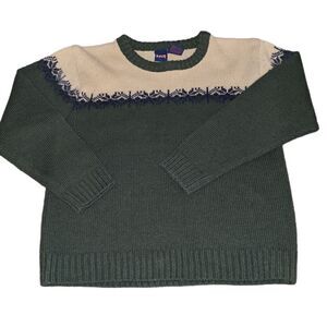 UR IT vintage green knit sweater size 7 youth‎